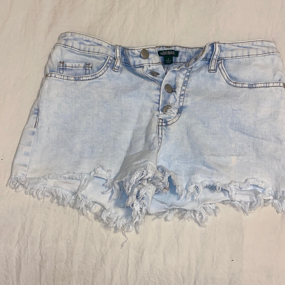 Denim shorts